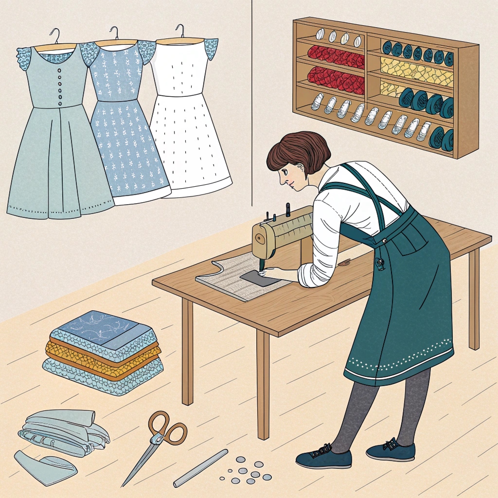 Hem alteration in progress